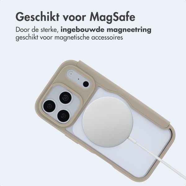 imoshion Transparante Bookcase met MagSafe Apple iPhone 18 Pro Max / 17 Pro Max - Beige