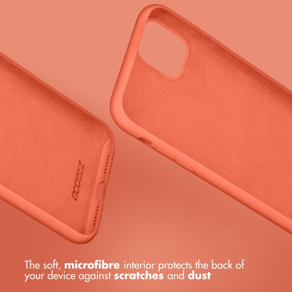 Accezz Liquid Silicone Back Cover Apple iPhone 15 Pro Max - Nectarine