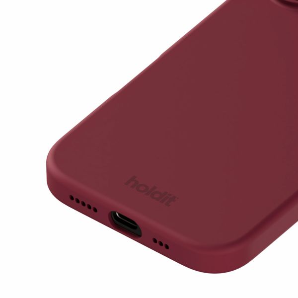 Holdit Silicone Case iPhone 16 - Red Velvet