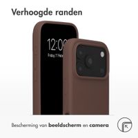 Accezz Liquid Silicone Backcover met MagSafe Apple iPhone 18 Pro Max / 17 Pro Max - New Tea Brown