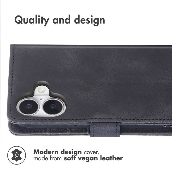 imoshion Bookcase with Strap Apple iPhone 16 - Black