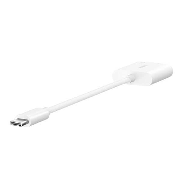 Belkin RockStar™ 3,5mm-audio- en USB-C-oplaadadapter - Wit
