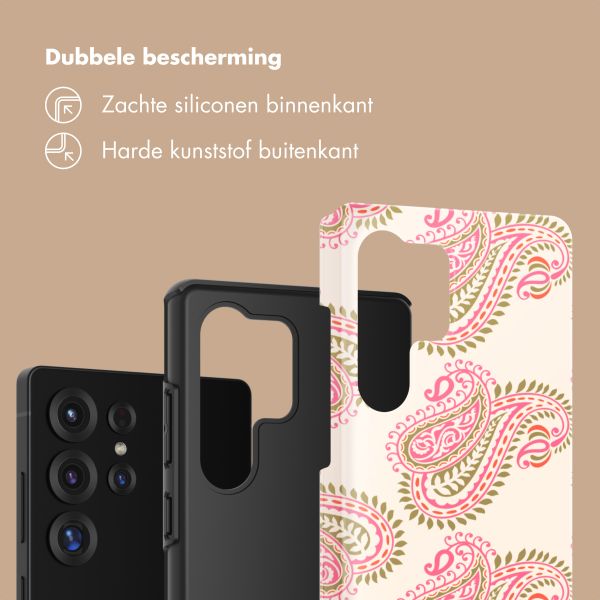 Selencia Vivid Backcover Samsung Galaxy S25 Ultra - Paisley Blush