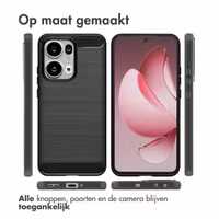 imoshion Brushed Backcover Oppo Reno 13 Pro - Zwart