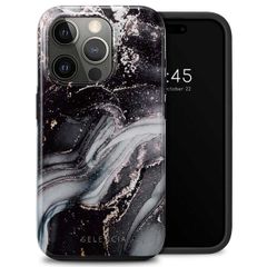 Selencia Vivid Tough Backcover iPhone 15 Pro - Chic Marble Black