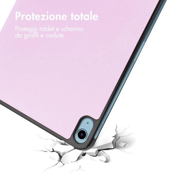 imoshion Trifold Bookcase Apple iPad 11 (2025) 11 inch A16 / iPad 10 (2022) 10.9 inch - Roze