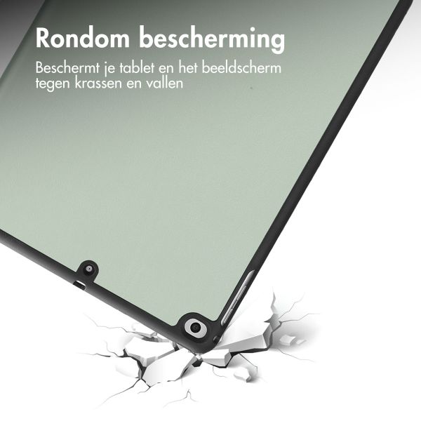 imoshion Trifold Bookcase Apple iPad 6 (2018) 9.7 inch / iPad 5 (2017) 9.7 inch / Air 2 (2014)/Air 1 (2013) - Lichtgroen
