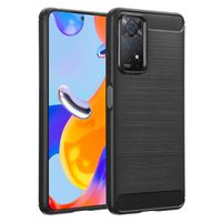 imoshion Brushed Backcover Xiaomi Redmi Note 11 Pro - Zwart