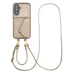 Selencia Sera Phone Case with Cord and Envelope Card Holder Samsung Galaxy A37 (5G) - Champagne