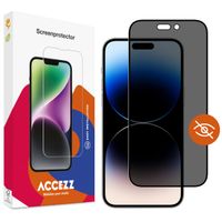 Accezz Gehard Glas Privacy Screenprotector iPhone 14 Pro