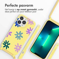 imoshion Siliconen design hoesje met koord Apple iPhone 13 Pro - Yellow Flower Distance