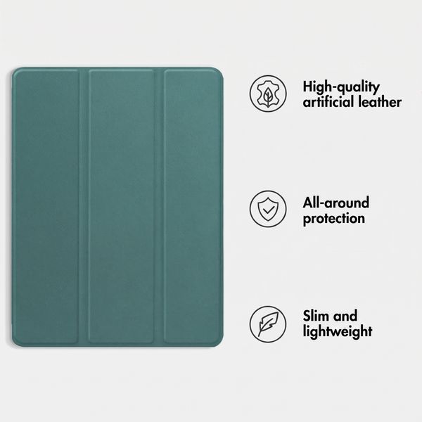 imoshion Trifold Book Case Apple iPad Mini 7 (2024) / iPad Mini 6 (2021) - Dark Green