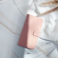 Selencia Echt Leren Bookcase Apple iPhone 11 - Dusty Pink