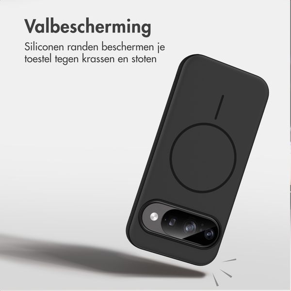 imoshion Color Backcover met Thin MagSafe Ring Google Pixel 9 / 9 Pro - Zwart