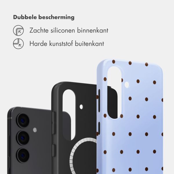 Selencia Vivid Backcover met MagSafe Samsung Galaxy S24 - Happy Dots Digital Sky