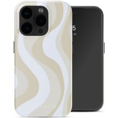 Selencia Vivid Backcover met MagSafe Apple iPhone 15 Pro - Desert Waves Beige