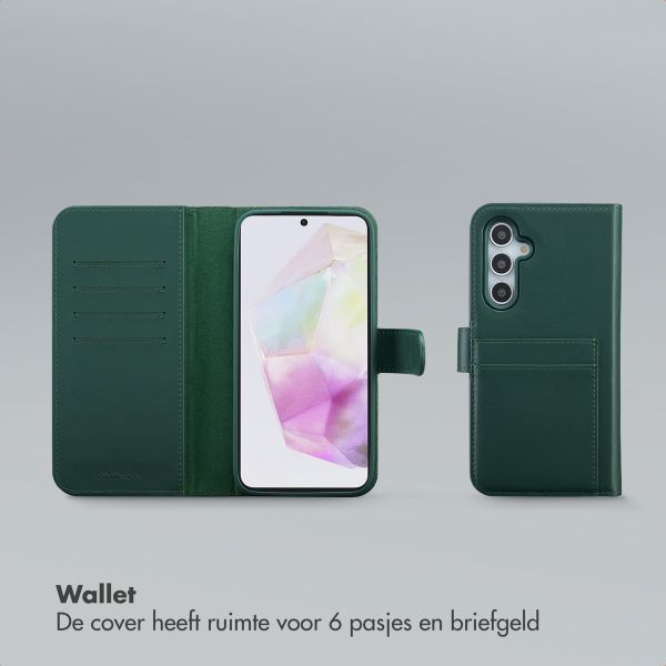 Selencia Olyn Uitneembare Bookcase met MagSafe Samsung Galaxy A35 / A55 - Groen