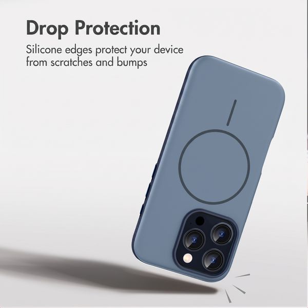 imoshion Colour Back Cover with Thin MagSafe Ring Apple iPhone 15 Pro - Dark Blue