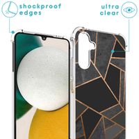 imoshion Design hoesje met koord Samsung Galaxy A34 (5G) - Grafisch Koper - Zwart / Goud