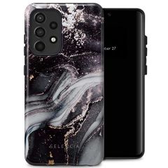 Selencia Vivid Tough Backcover Samsung Galaxy A52(s) (5G/4G) - Chic Marble Black