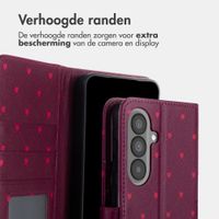 imoshion Design Bookcase Samsung Galaxy A57 (5G) - Crush Check Coral Dust