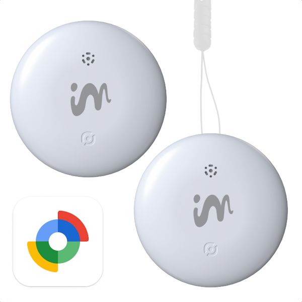 imoshion Wireless Tag - Bluetooth Tracker voor Android - 2 pack - Wit