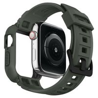 Spigen Rugged Armor™ Pro case Apple Watch 44 mm / 45 mm - Groen