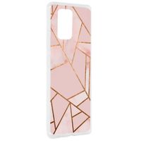 Design Backcover Samsung Galaxy S10 Lite - Grafisch Roze / Koper