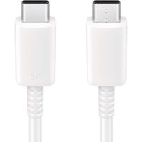 Samsung USB-C naar USB-C kabel 5A voor de Samsung Galaxy S21 FE - 1 meter - Wit