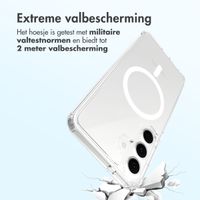 Accezz Xtreme Impact Backcover met MagSafe Samsung Galaxy S25 FE - Transparant