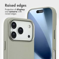 Accezz 2-in-1 Leather Bookcase with MagSafe Apple iPhone 17 Pro - Light Grey