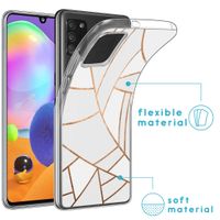 imoshion Design hoesje Samsung Galaxy A31 - White Graphic