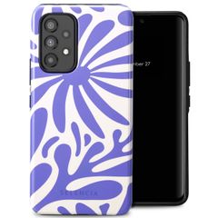 Selencia Vivid Tough Backcover Samsung Galaxy A53 - Modern Bloom Sapphire Blue