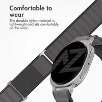 Accezz Nylon Alpine Band Samsung Galaxy Watch 9 (40/44mm) / Watch 8 (40/44mm) / Classic (46mm) - Dark Grey