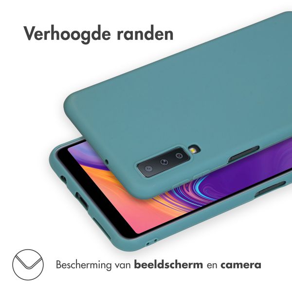 imoshion Color Backcover Samsung Galaxy A7 (2018) - Donkergroen