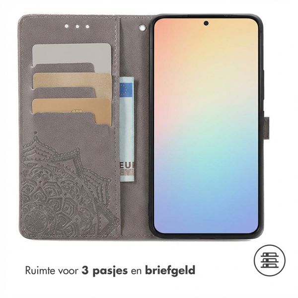 imoshion Mandala Bookcase Samsung Galaxy S25 / S24 - Grijs
