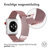 imoshion Milanees magnetisch bandje Apple Watch Series 1 - 9 / SE (38/40/41 mm) | Series 10 / 11 (42 mm) - Maat M - Roze