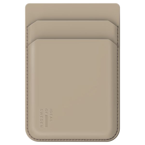 iDeal of Sweden MagSafe / Magnetic Card Holder - Kaarthouder - Perfect Beige