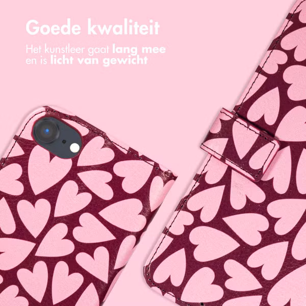 imoshion Design Bookcase Apple iPhone SE (2022 / 2020) / 8 / 7 / 6(s) - Hearty Blush