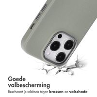 Accezz MagSafe Leather Backcover Apple iPhone 14 Pro - Light Grey