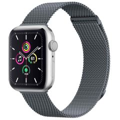 imoshion Milanees magnetisch bandje Apple Watch Series 1 t/m 10 / SE / Ultra (2) (44/45/46/49 mm) - Maat M - Grijs