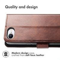 imoshion Luxury Bookcase Apple iPhone SE (2022 / 2020) / 8 / 7 / 6(s) - Dark Brown