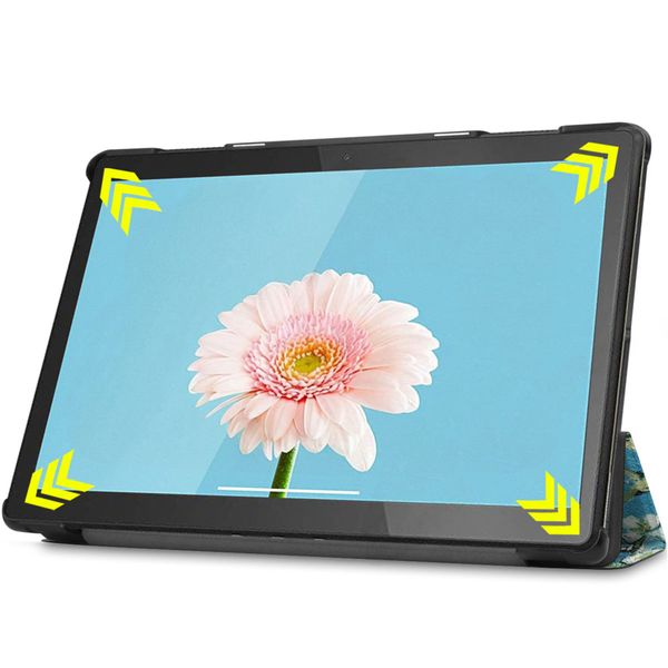 imoshion Design Trifold Bookcase Lenovo Tab M10 - Green Plant
