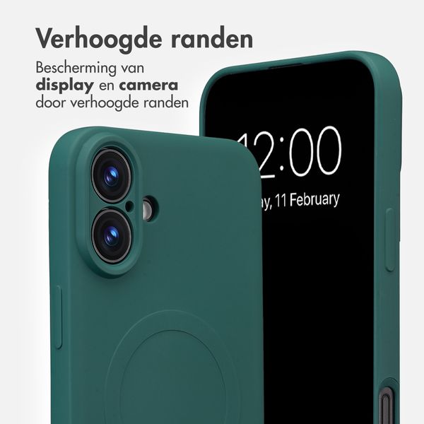 imoshion Color Backcover met MagSafe Apple iPhone 16 Plus - Donkergroen