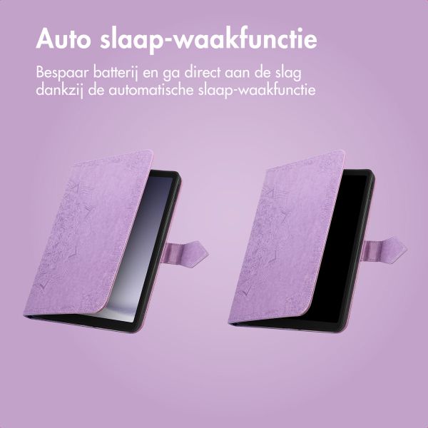 imoshion Mandala Bookcase Samsung Galaxy Tab A9 Plus - Lila