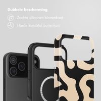 Selencia Vivid Backcover met MagSafe Apple iPhone 18 Pro Max / 17 Pro Max - Art Wave Black