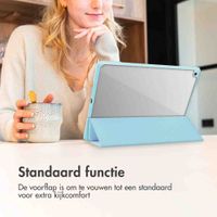 imoshion Trifold Hardcase Bookcase Samsung Tab S10 Plus / Tab S9 FE Plus / Tab S9 Plus 12.4 inch - Lichtblauw