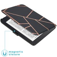 imoshion Design Slim Hard Case Bookcase Kobo Clara 2E / Tolino Shine 4 - Black Graphic