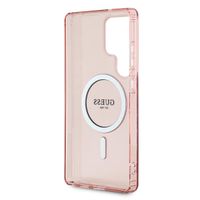 Guess MagSafe IML Glitter Gradient Case Samsung Galaxy S25 Ultra - Roze