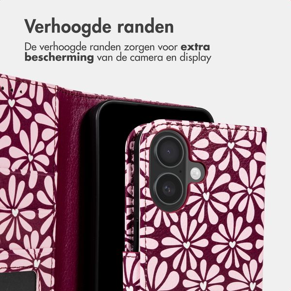 imoshion Design Bookcase Apple iPhone 16 - Bloom Love Blush